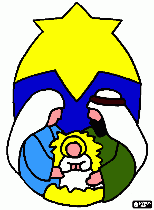 Desenho do menino Jesus para colorir e imprimir