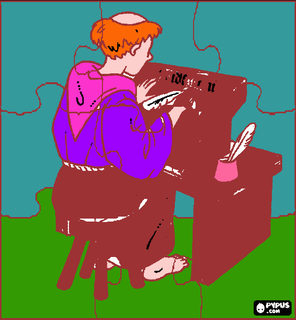 desenho do monge para colorir e imprimir
