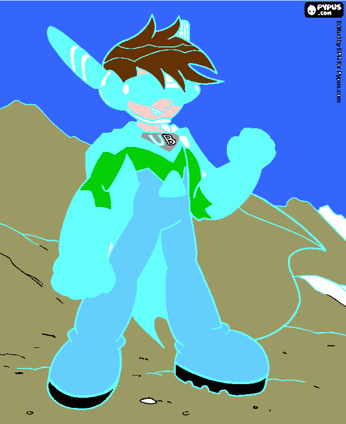 Desenho do Ni para colorir e imprimir