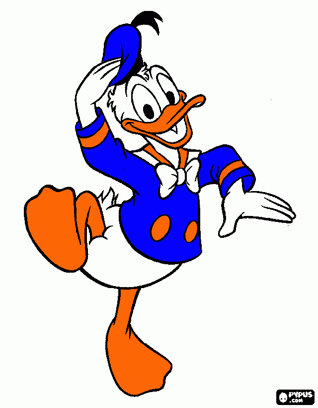 desenho do pato para colorir e imprimir