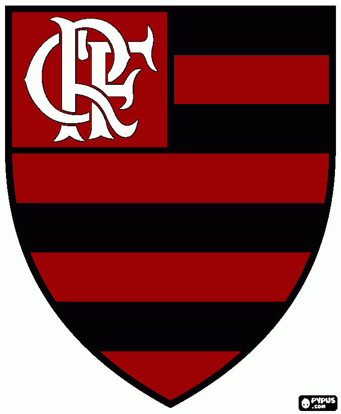 desenho do simbolo do flamengo para colorir e imprimir