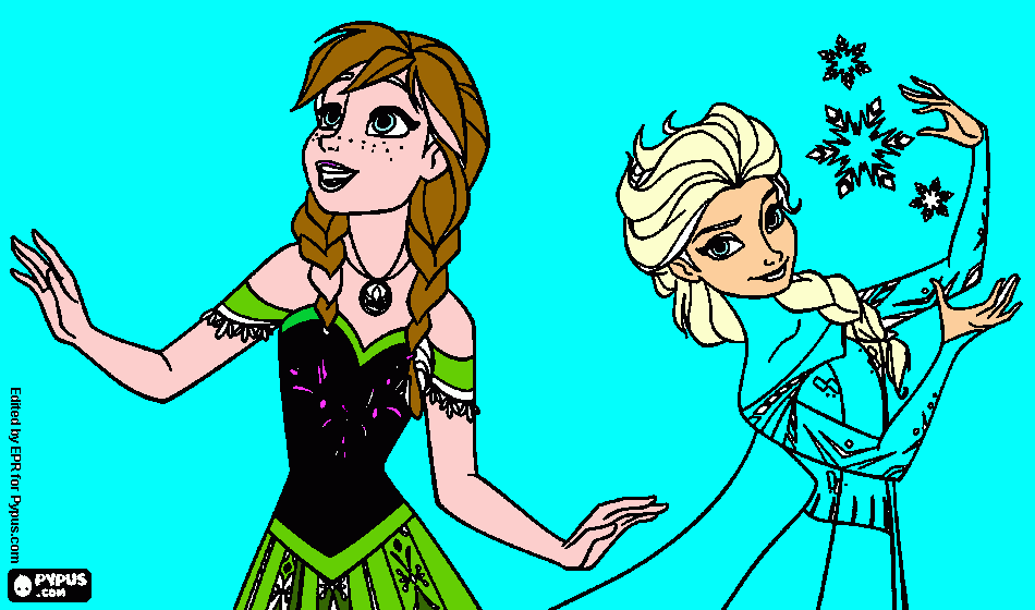 desenho  espetacular de  frozen para colorir e imprimir
