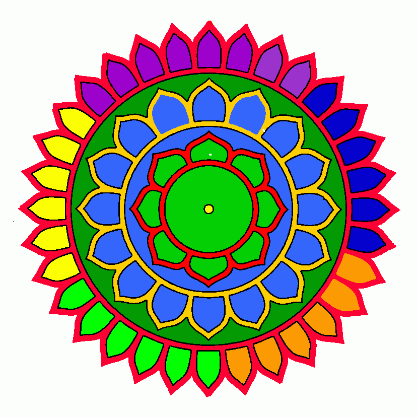 desenho feito com as cores pr para colorir e imprimir