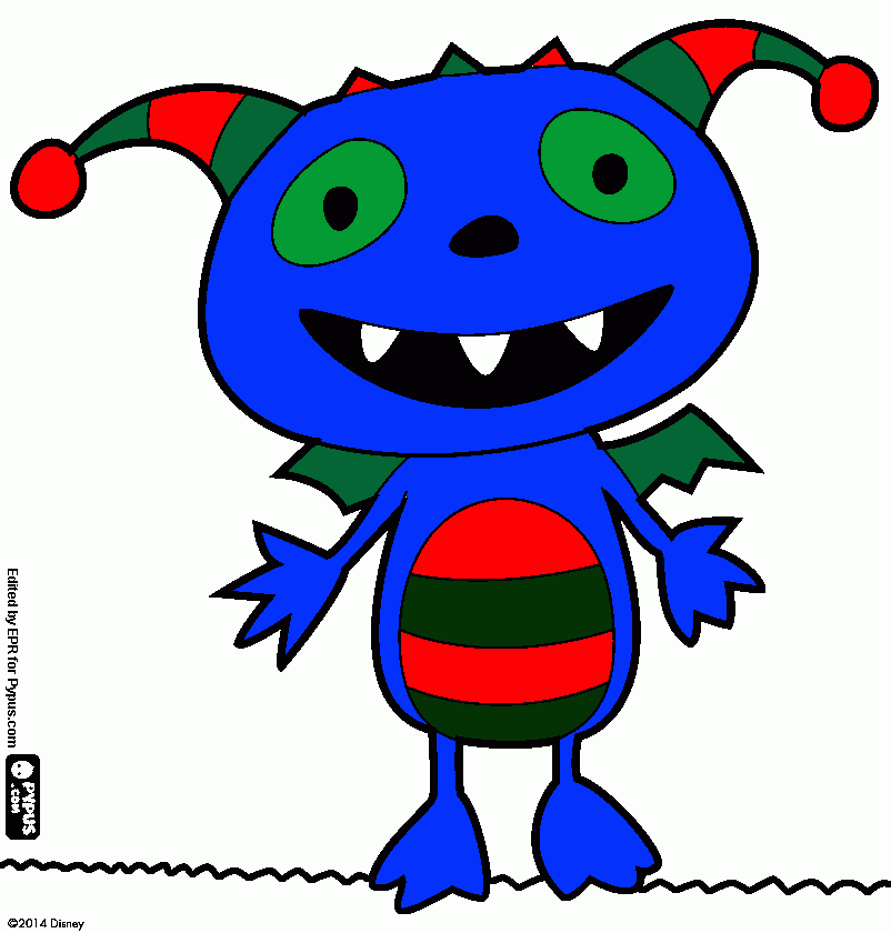 desenho henry o monstro feliz para colorir e imprimir