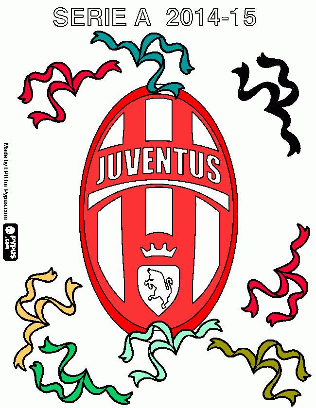 desenho juventus  para colorir e imprimir