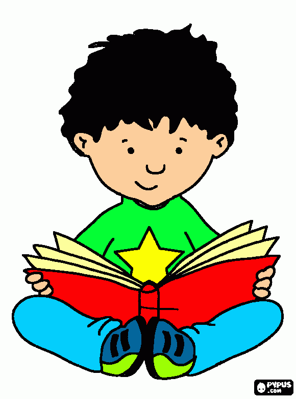 desenho menino sentado para colorir e imprimir