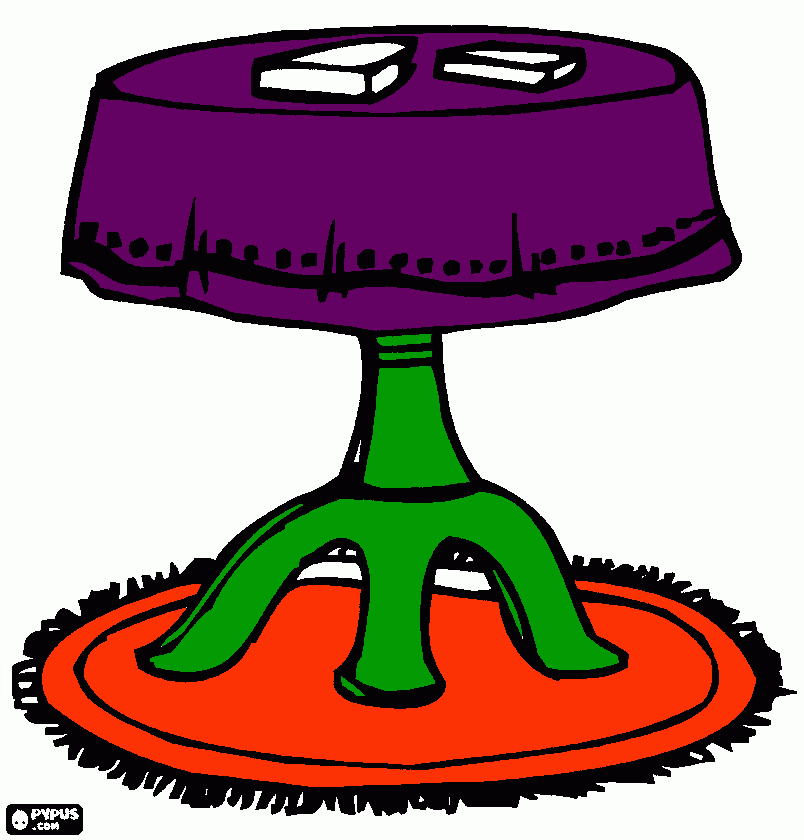 desenho mesa  para colorir e imprimir