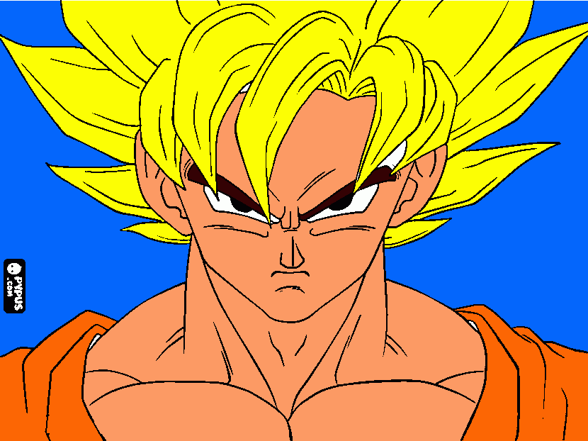 desenho net dragon boll z para colorir e imprimir