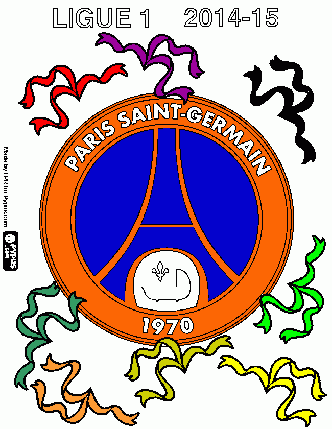 desenho PSG  para colorir e imprimir
