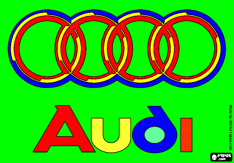 Desenho Símbolo Audi para colorir e imprimir