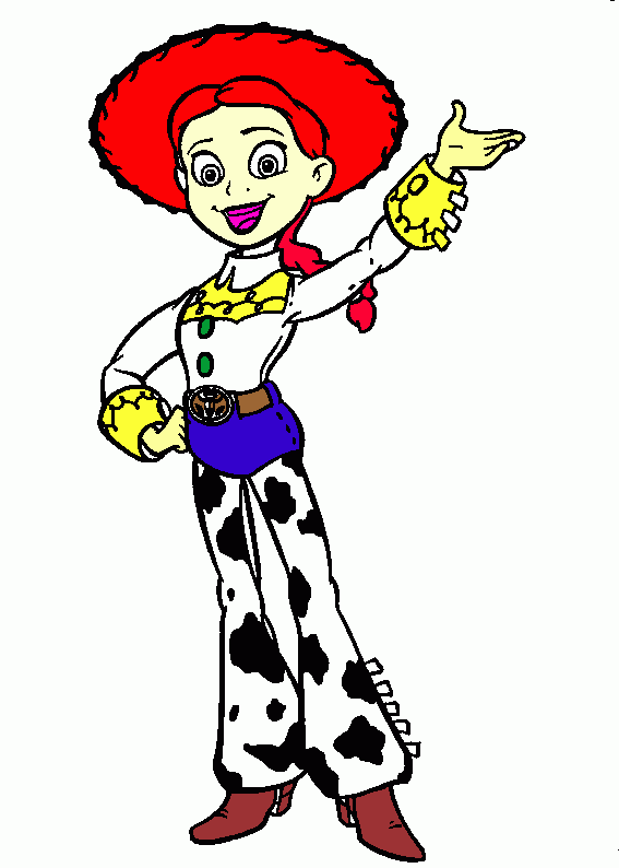 DESENHO TOY STORY 3 JESSIE para colorir e imprimir