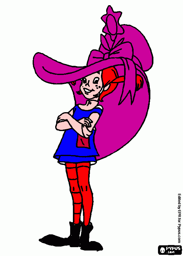 Desenho/Yasmin/Pippi para colorir e imprimir