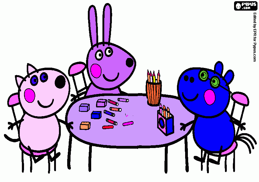 desenhos da peppa para colorir e imprimir