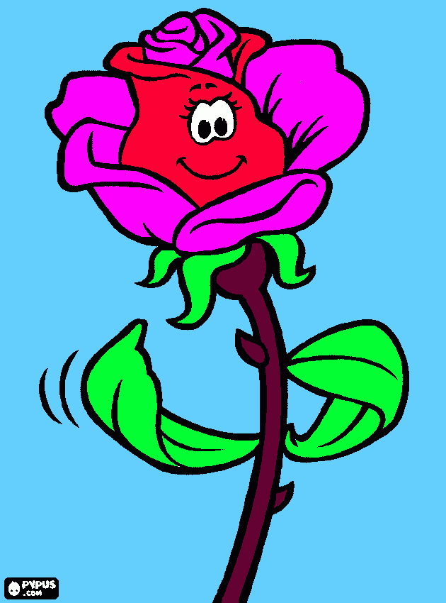 DESENHOS DE ROSA COM ESPINHOS para colorir e imprimir