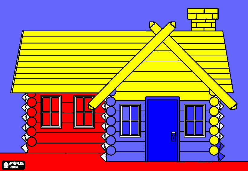 desnho casa  para colorir e imprimir