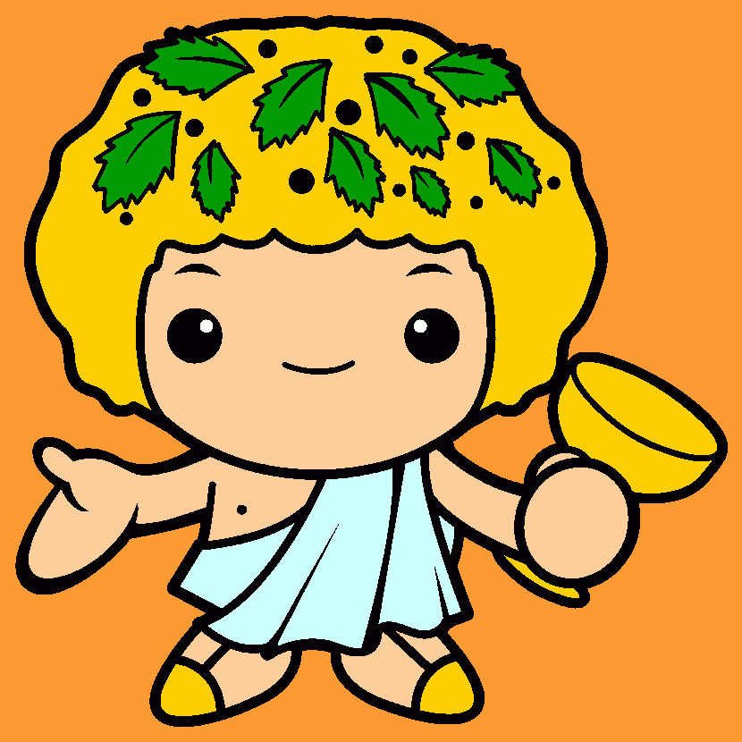 DEUS DO VINHO GREGO... para colorir e imprimir