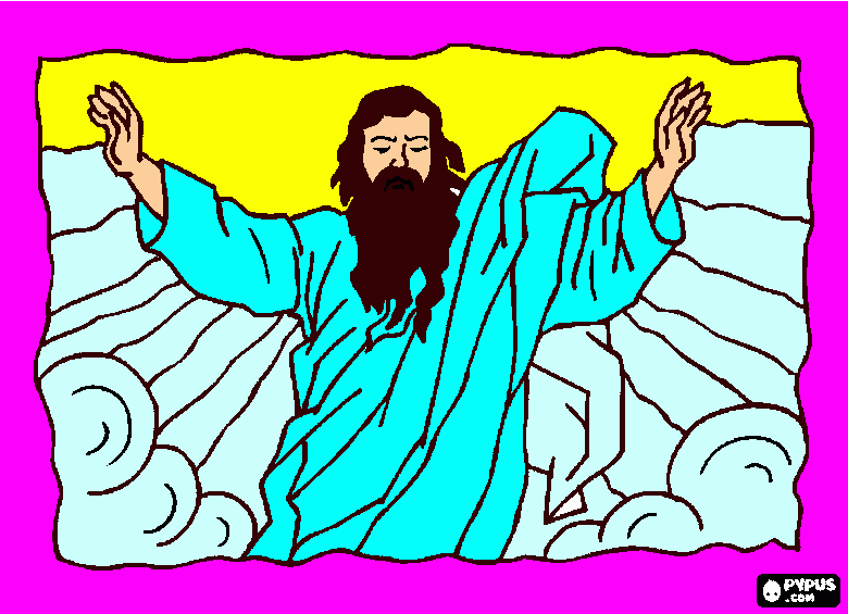 deus  e lindo  para colorir e imprimir
