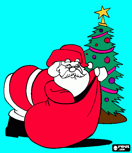 dezenho do papai noel  para colorir e imprimir