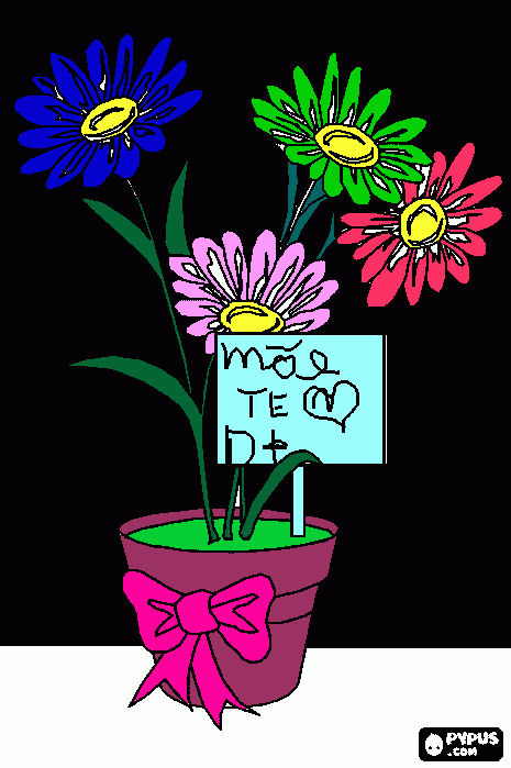 DIA DAS MAES ATRASADO  para colorir e imprimir