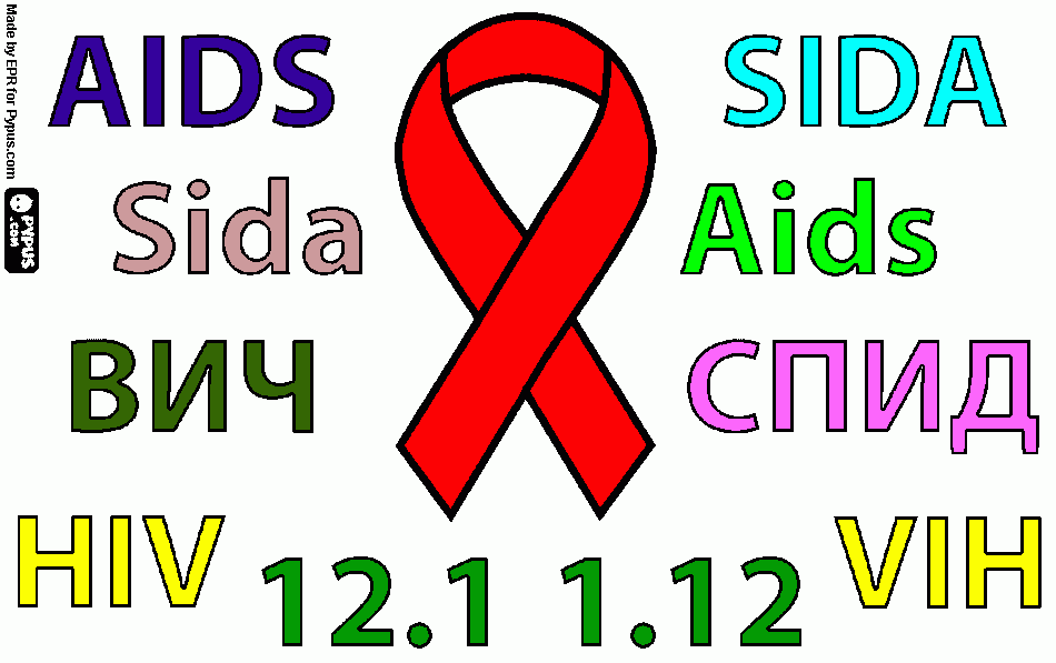 dia de solidariedade aids para colorir e imprimir