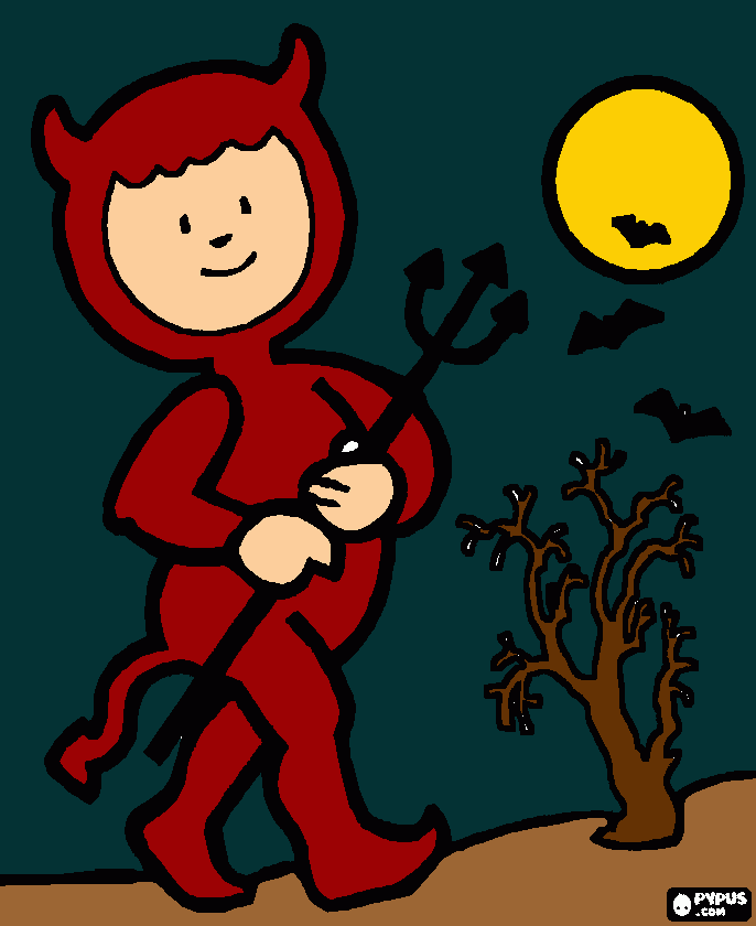 diabinha para colorir e imprimir