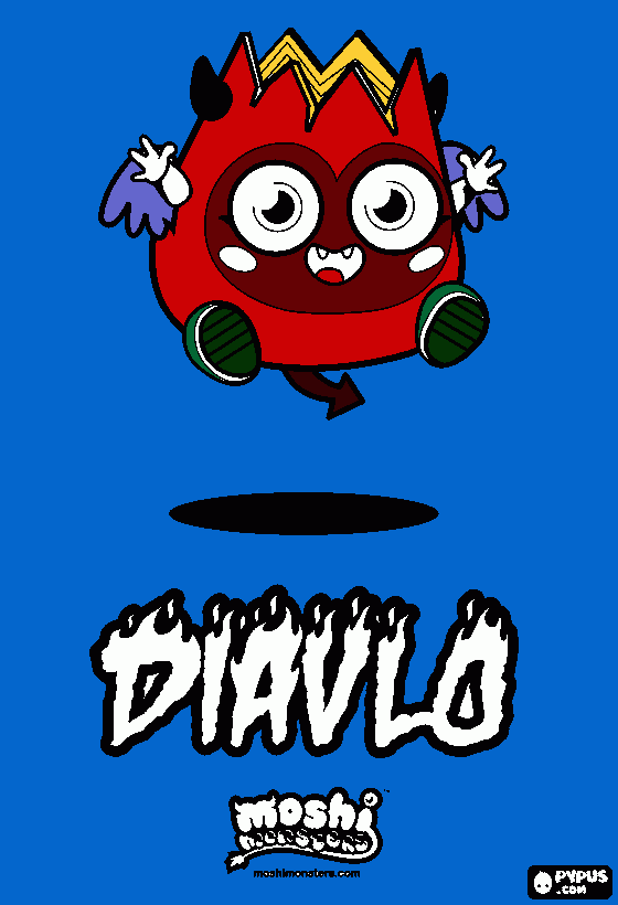 diabinho com asas para colorir e imprimir