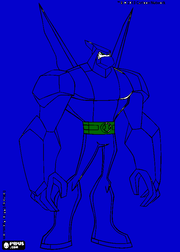 DIAMANTE DE BEN 10 para colorir e imprimir