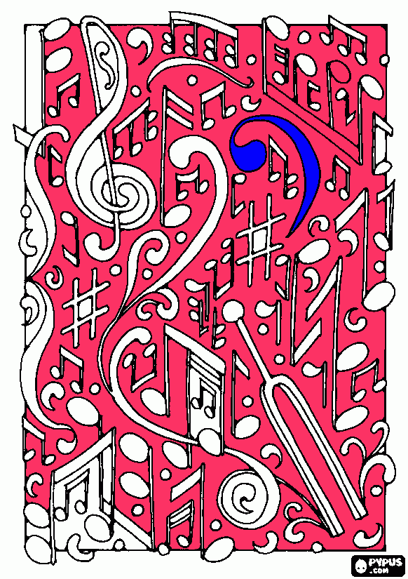 diapasao-e-as-notas musicais para colorir e imprimir