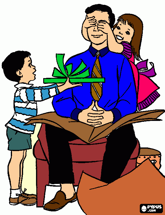 dias dos pai para colorir e imprimir