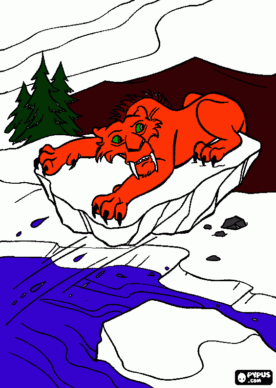 Diego da: A Era do Gelo 4 para colorir e imprimir