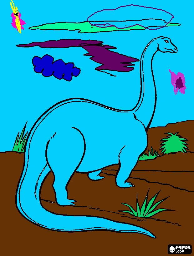 dino da alice para colorir e imprimir
