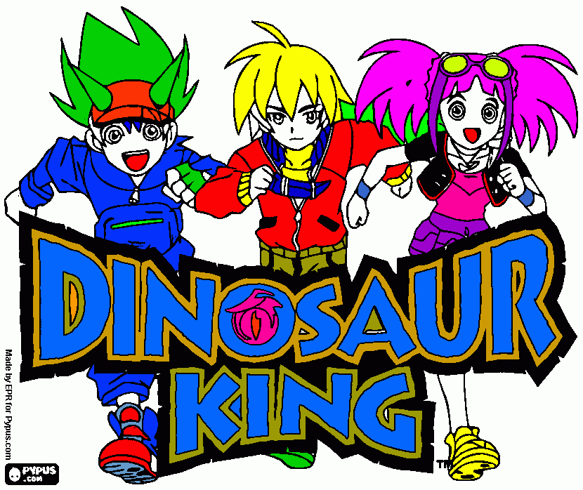 dinosaur king para colorir e imprimir