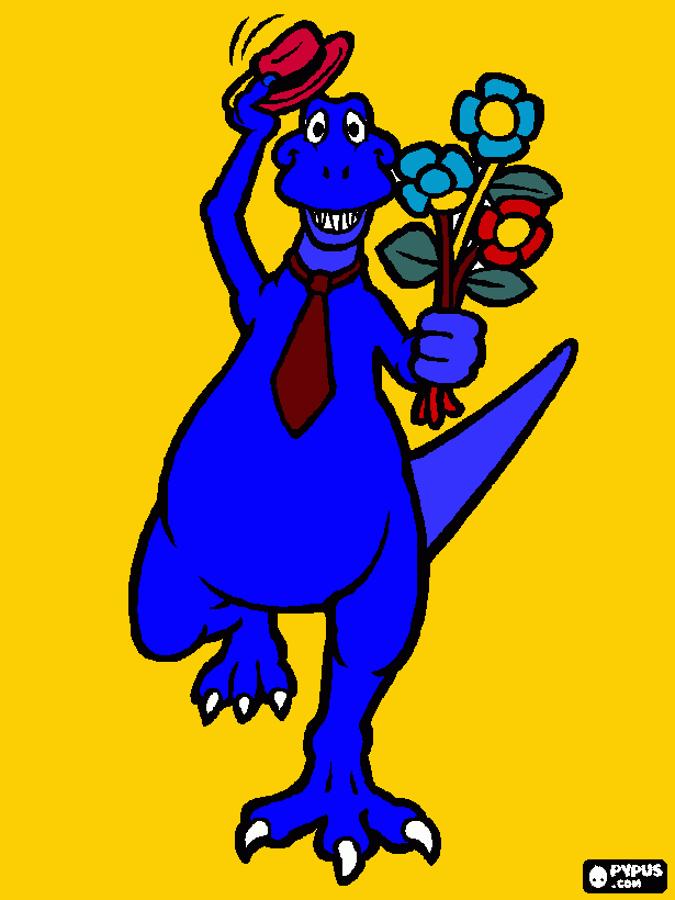 Dinossauro 1 para colorir e imprimir