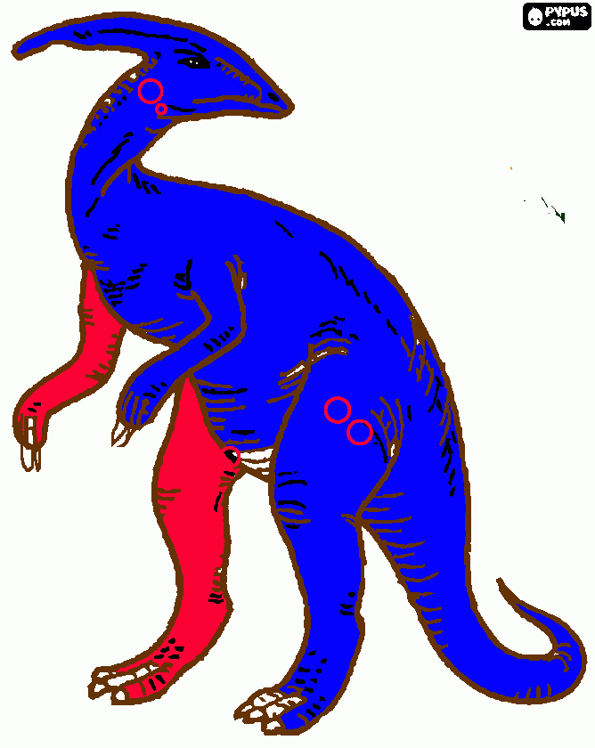 dinossauro com cabeça de martelo para colorir e imprimir