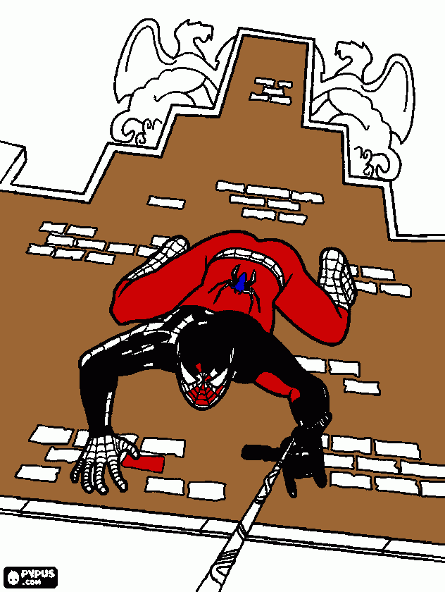do homem aranha  para colorir e imprimir
