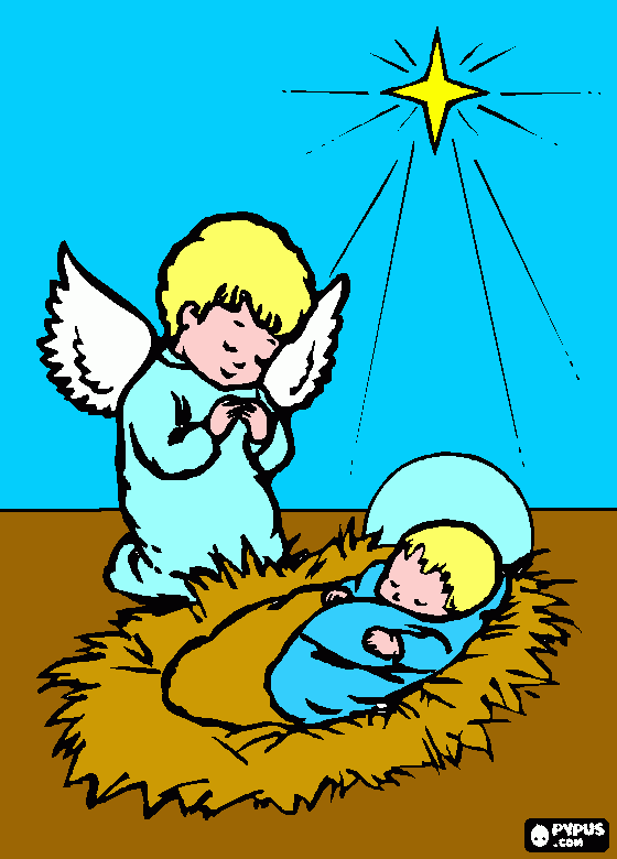 do menino jesus para colorir e imprimir
