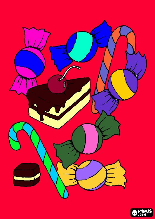 doceria para colorir e imprimir