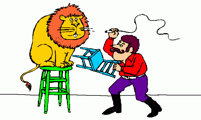 domador para colorir e imprimir