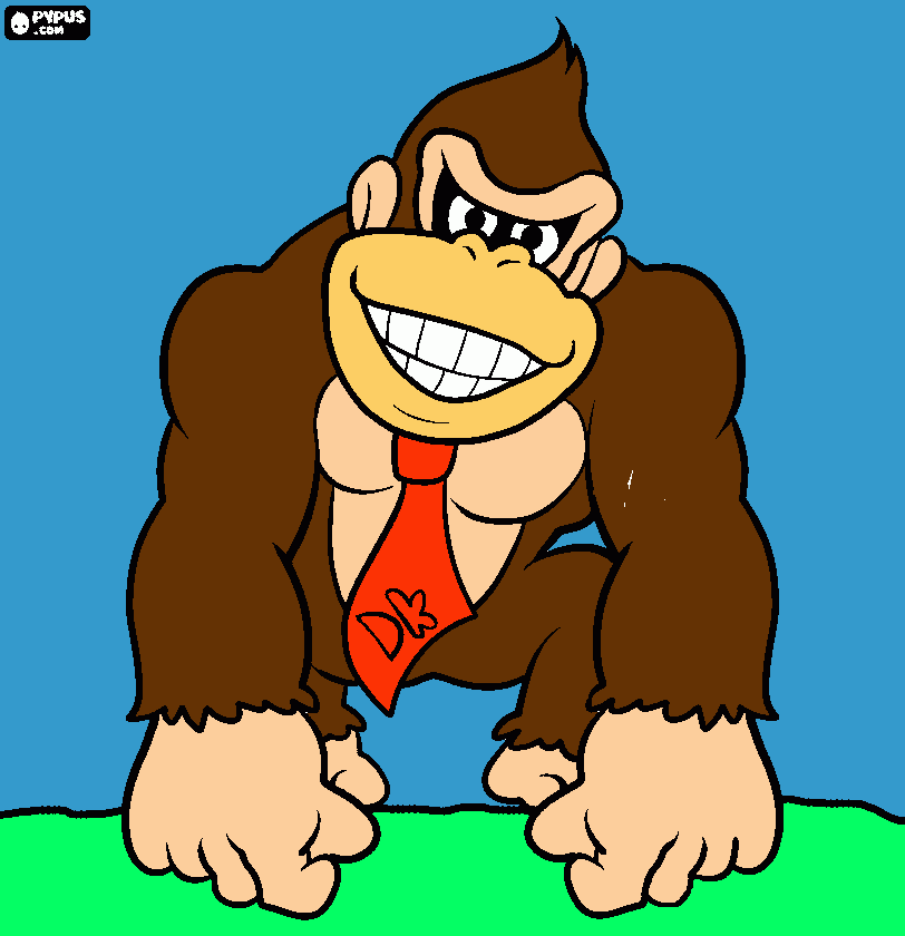 DONKEY KONG para colorir e imprimir