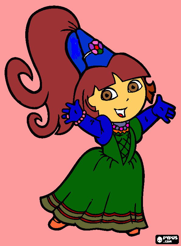 dora aventureira ..a Debora q pintou para colorir e imprimir