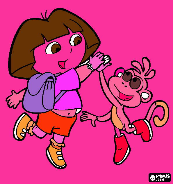 dora avetureira para colorir e imprimir