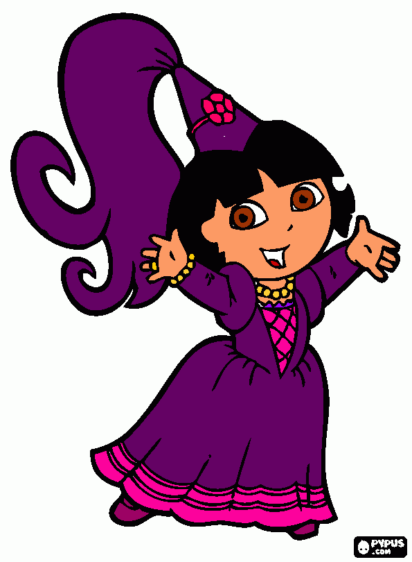DORA FADA para colorir e imprimir