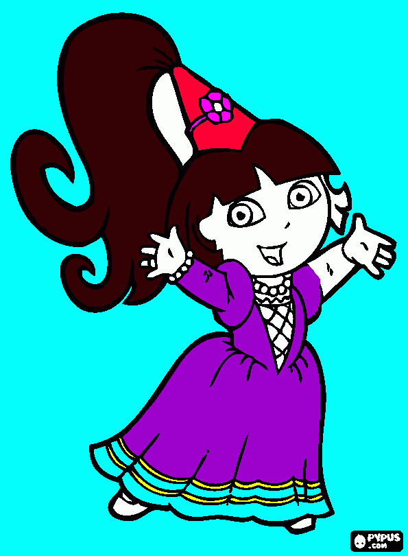 dora linda para colorir e imprimir