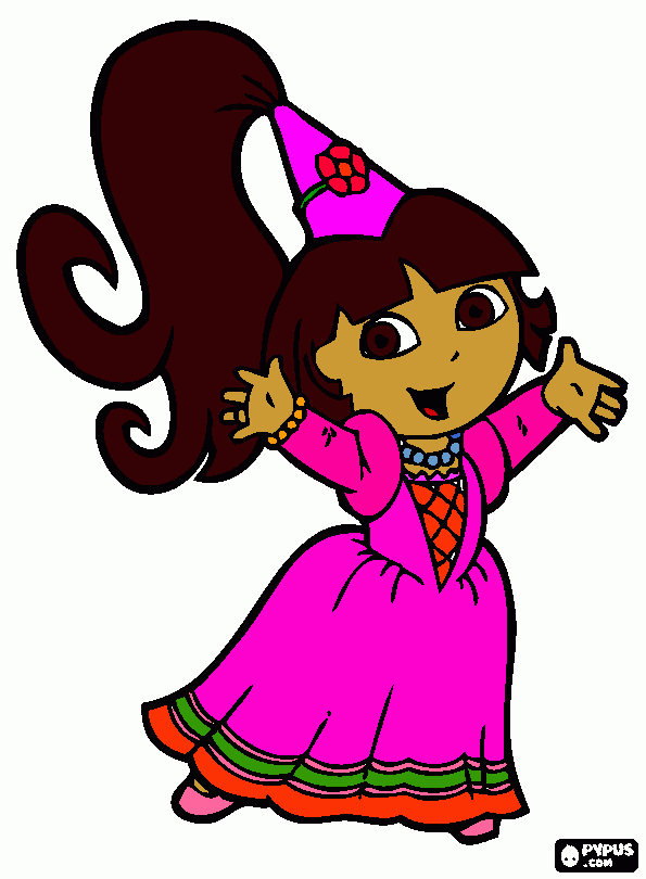 dora pra imprimir para colorir e imprimir