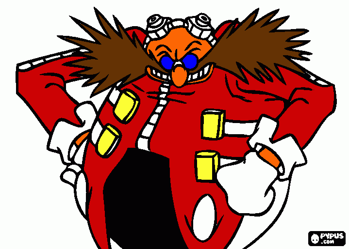 doutor eggman para colorir e imprimir