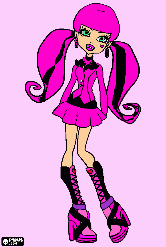 draculaura pascoal para colorir e imprimir