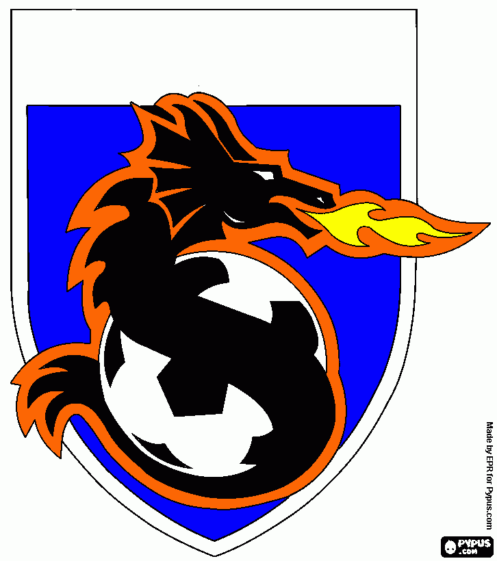 dragao simbolo para colorir e imprimir