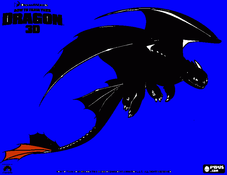 Dragon 3d para colorir e imprimir