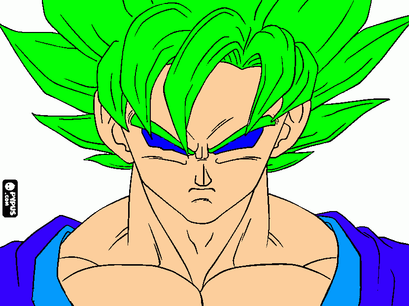 dragon ball af  para colorir e imprimir