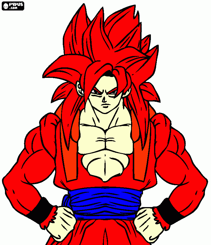 dragon ball z gt para colorir e imprimir